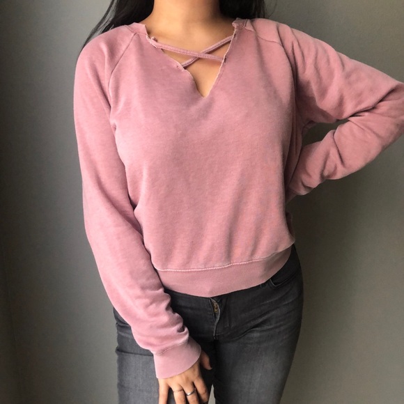aerie Sweaters - Aerie vintage wash Crew Sweater